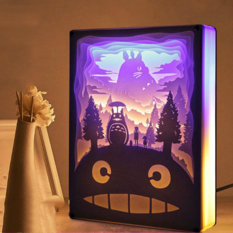 Creative 3D Hollow Paper-cut Light And Shadow  Carving Lamp