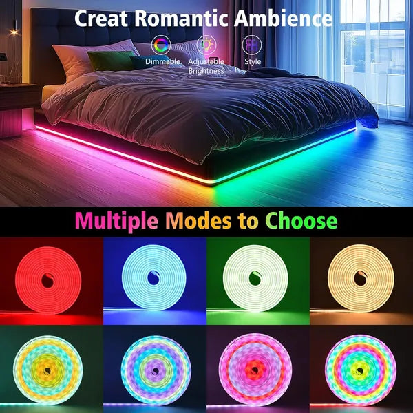 RGB Neon LED Strip Lights, 16.4Ft Led Neon Rope Lights