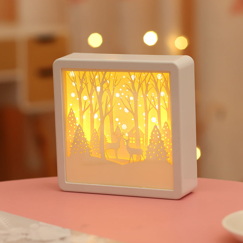 Creative 3D Paper Carving Lamp Finished DIY
