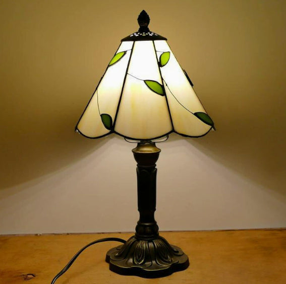 Lamp Bedroom Bedside Lamp Retro Bar Yellow Glass Lamp